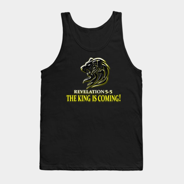 THE KING IS COMING| The Lion of Judah from Sons of Thunder Tank Top by Sons of thunder